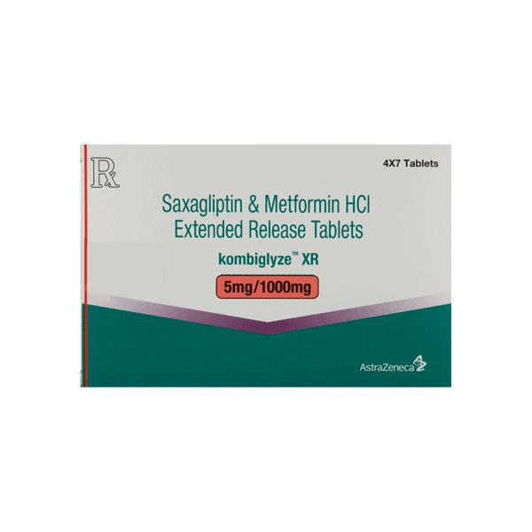 AstraZeneca Kombiglyze XR 5mg/1000mg Tablet - 7 tablets