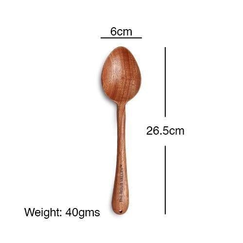100% Natural Neem Wood Cooking & Serving Spoons/Spatula/Ladles, Set of 4, Toxin-free, Anti-microbial