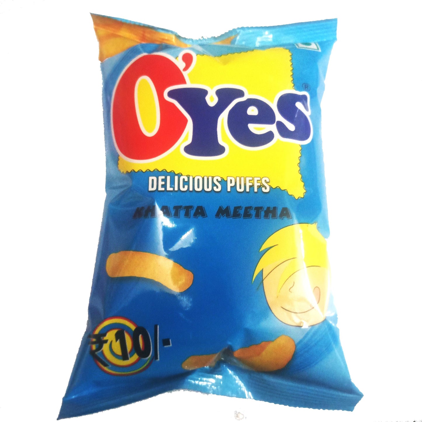 50x O'Yes Delicious Puffs Khatta Meetha, 40g - Pack of 50