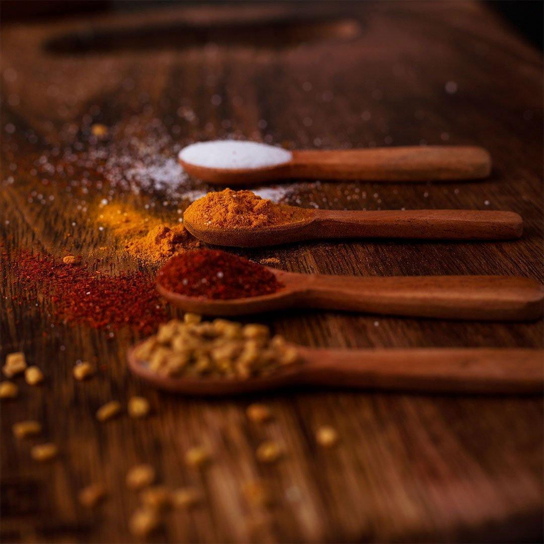 Wooden Masala Spoon (Set of 6) Compact