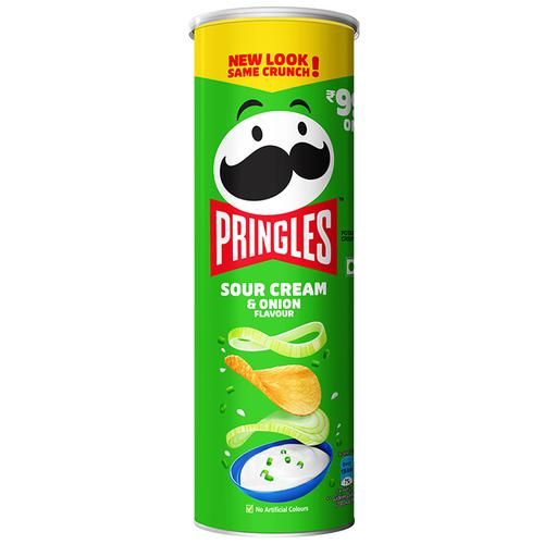 10x Pringles Sour Cream & Onion, Pack of 10 - 107 g each