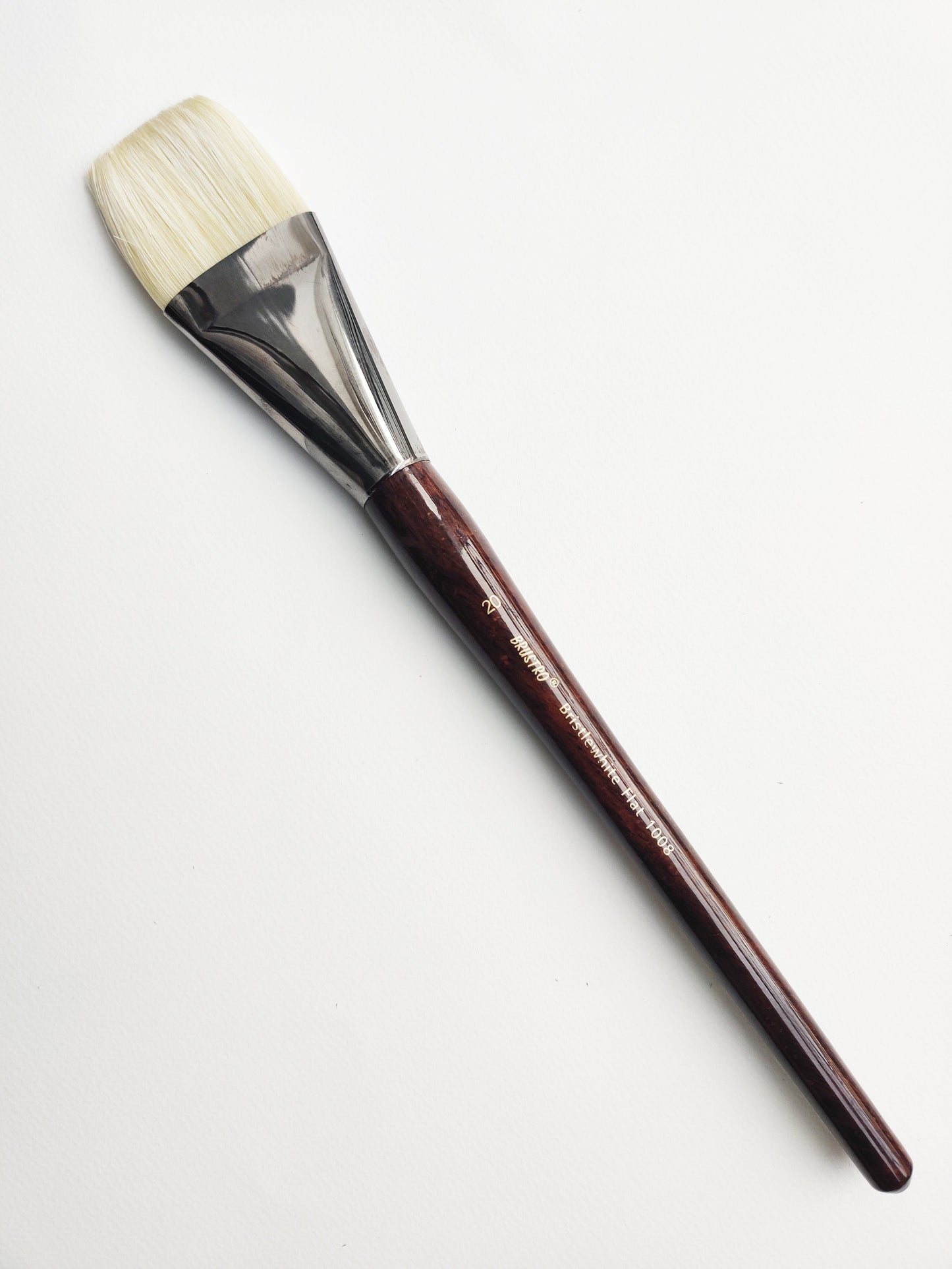Brustro Artists Bristlewhite Flat Brush Series - 1008 - Brush No. 20 (for Oil & Acrylic)