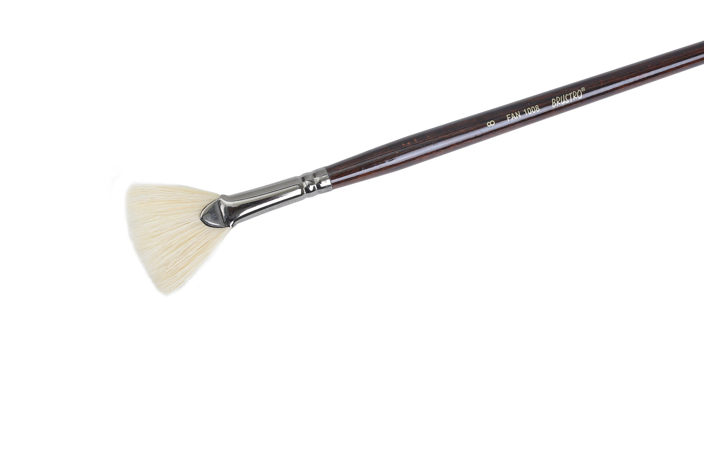 Brustro Artists Bristlewhite Fan Brush Series 1008 - Brush No. 8 (for Oil & Acrylic)
