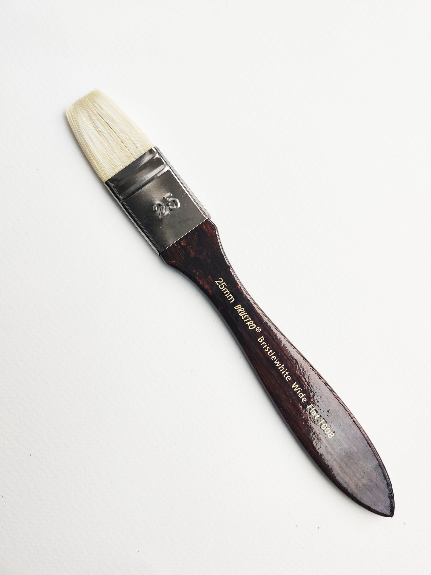 Brustro Artists Bristlewhite Flat Brush Series 1008 - Wide Brush, Size - 25mm (for Oil & Acrylic)
