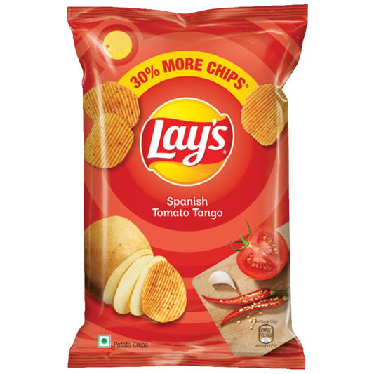 50x Lays Potato Chips - Spanish Tomato Tango, 52 g Pouch each (Pack of 50)