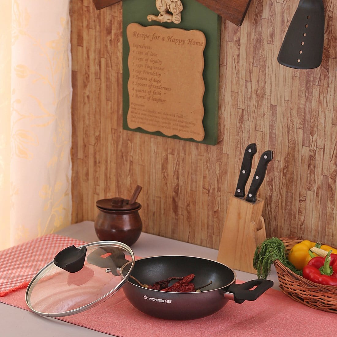 Ballerina 20 cm Wok With Lid 1.38 L