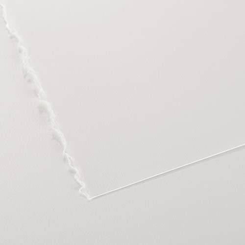 Canson Édition 320 GSM Smooth & Fine Grain Texture 76 x 112 cm Printmaking Paper Sheets (25 Sheets, Extra White)