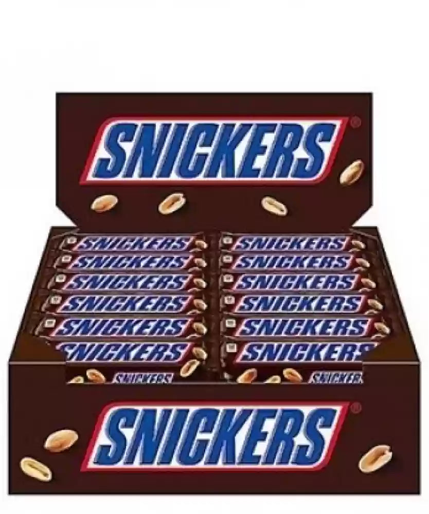 24x Snickers Peanut Filled Chocolates - 22g Bar (Pack of 24)