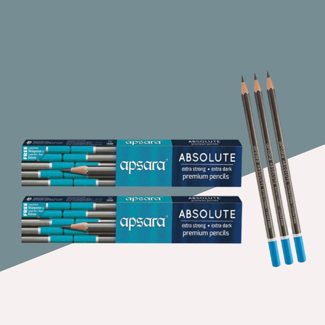 Apsara Absolute Extra Dark Pencil ( Pack Of 10 )