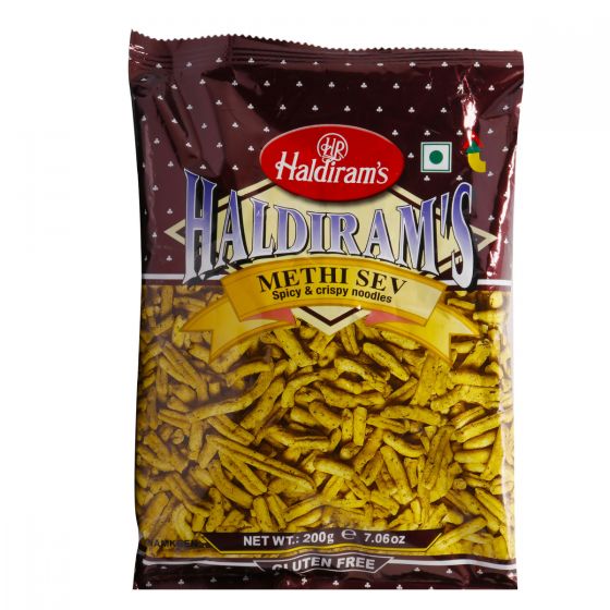 5x Haldiram's Methi Sev, Pack of 5 (200g each)