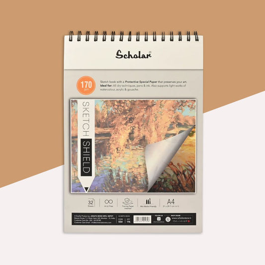 A4 Scholar Shield Butter Paper Sketch Book - 32 Sheets ( Pack of 1 )