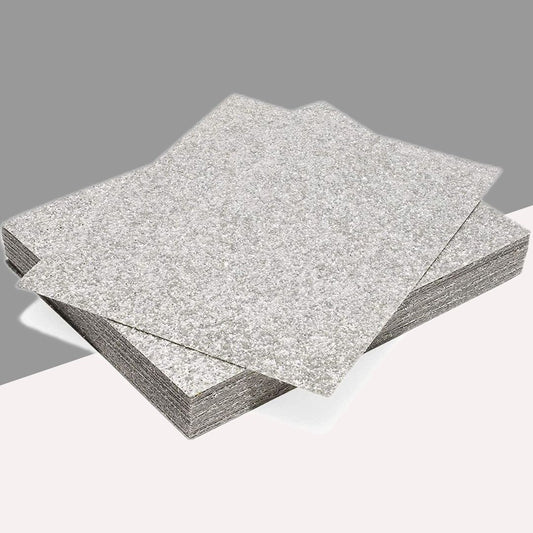 A4 Glitter Paper-Sparkling Silver ( Pack of 10 )