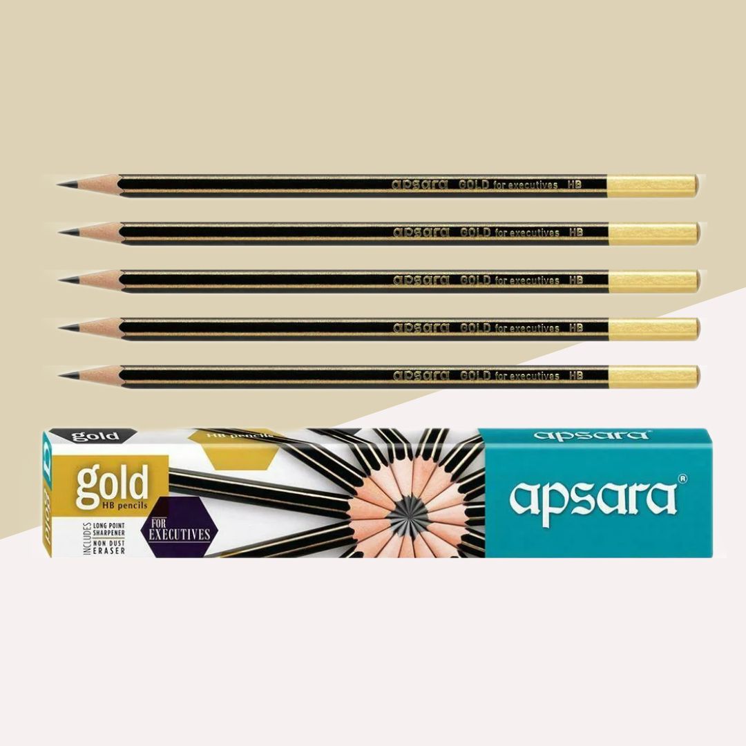 Apsara Gold HB Pencil Set ( Pack Of 10 )