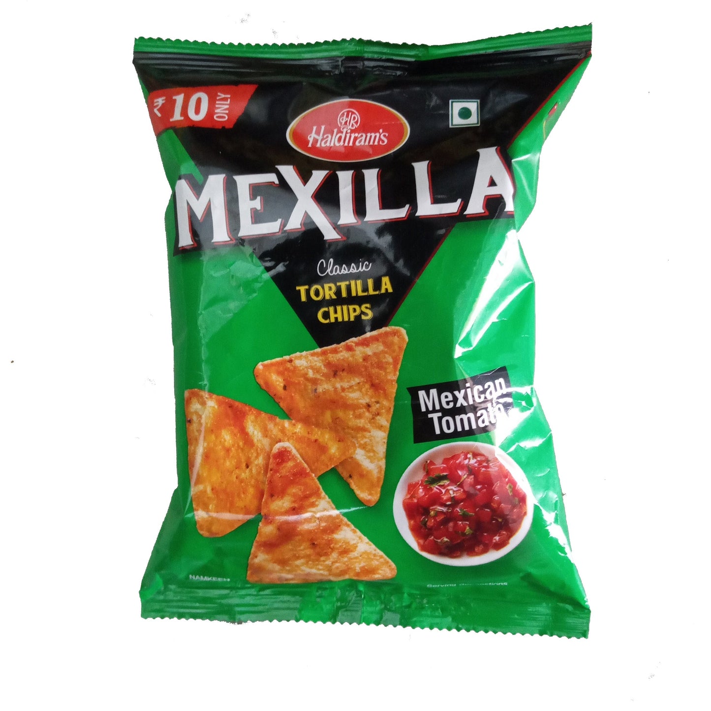 50x Haldiram's Mexilla Classic Tortilla Chips Mexican Tomato, Pack of 50 ( 42g each)