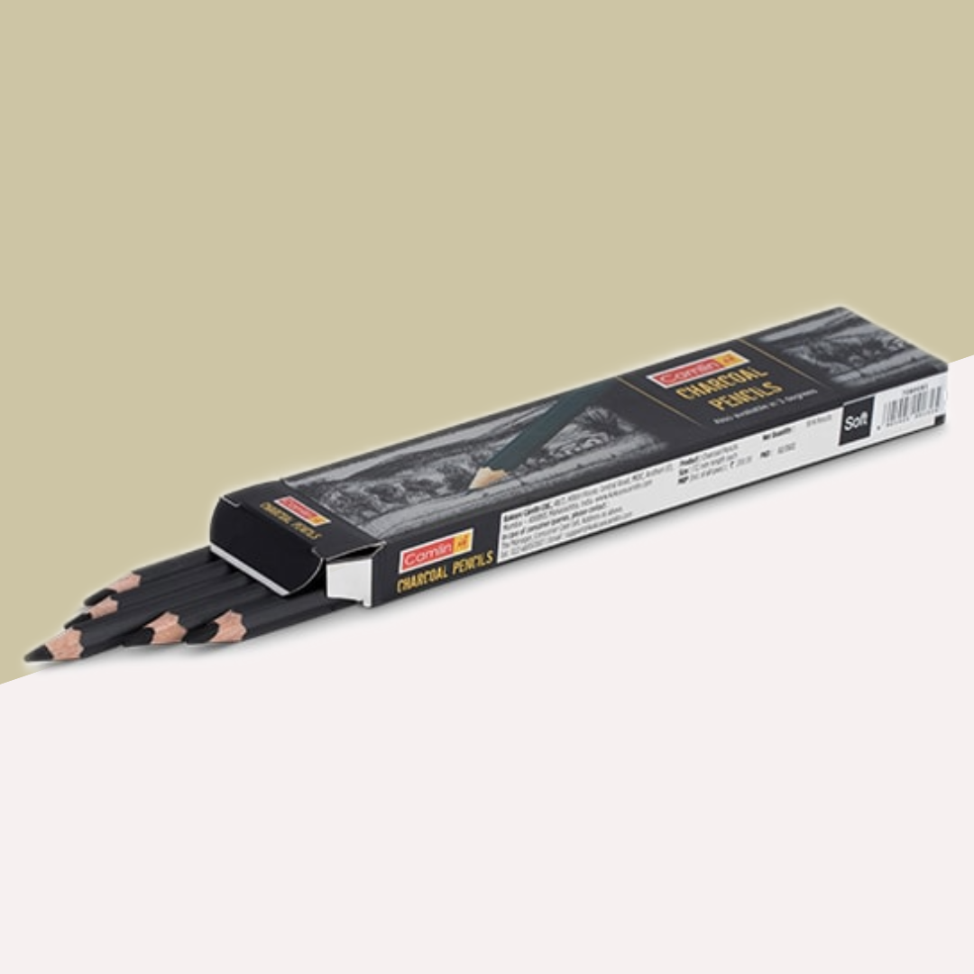 Camlin Charcoal Pencil - Soft ( Pack Of 10 )
