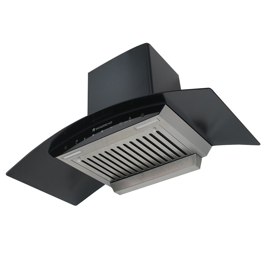 Ultima 90cm 1200 m3/hr Auto Clean Curved Glass Chimney | Baffle Filter | 1200M3/Hr powerful suction | Touch + 3 speed Motion Sensor control | Low Noise | 7 Year Warranty on Motor | 1 Year Comprehensive Warranty on Product | Black