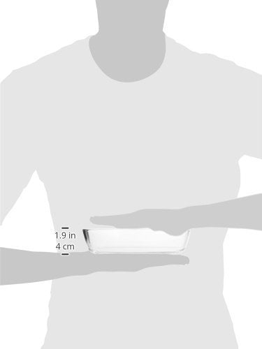 Borosil Glass - Oval Baking Dish, Transparent, 700 milliliter