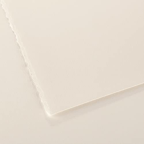 Canson Édition 250 GSM Smooth & Fine Grain Texture 76 x 112 cm Printmaking Paper Sheets (25 Sheets, Antique White)