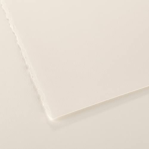 Canson Édition 250 GSM Smooth & Fine Grain Texture 56 x 76 cm Printmaking Paper Sheets (25 Sheets, Antique White)