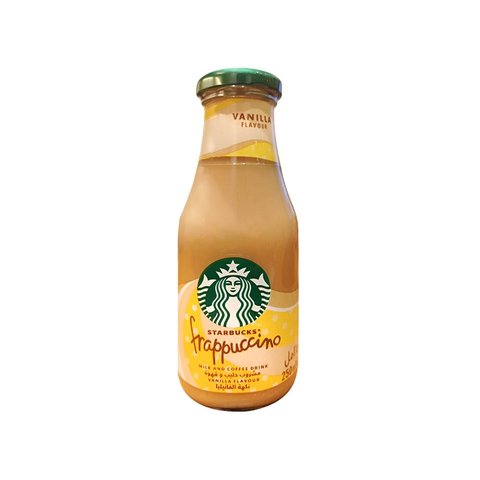 4x Starbucks Frappuccino Cold Coffee (Vanilla Flavoured) - Pack of 4 - 250ml each