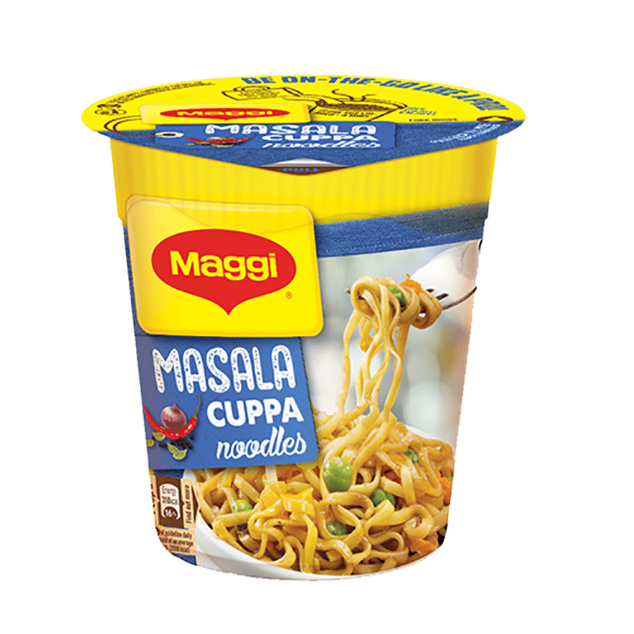 25x MAGGI Cuppa Noodles - Masala, Instant On-The-Go Snacks, 70 g - Pack of 25