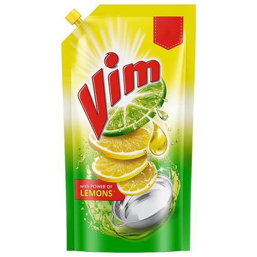 Vim Dishwash Liquid Gel - Lemon, 145 ml Pouch