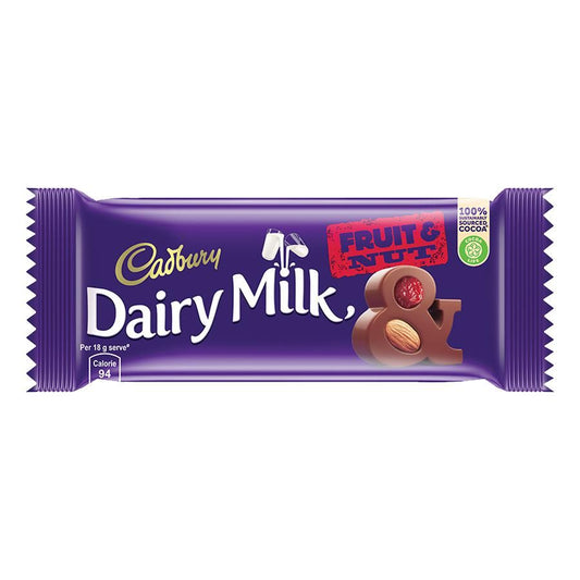 Cadbury Dairy Milk Fruit & Nut Chocolate Bar, 36 g