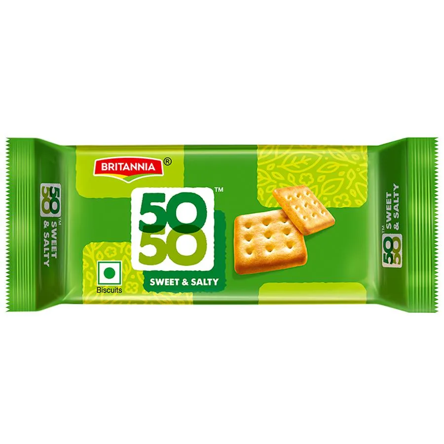 Britannia 50-50 Timepass Biscuits, 41 g