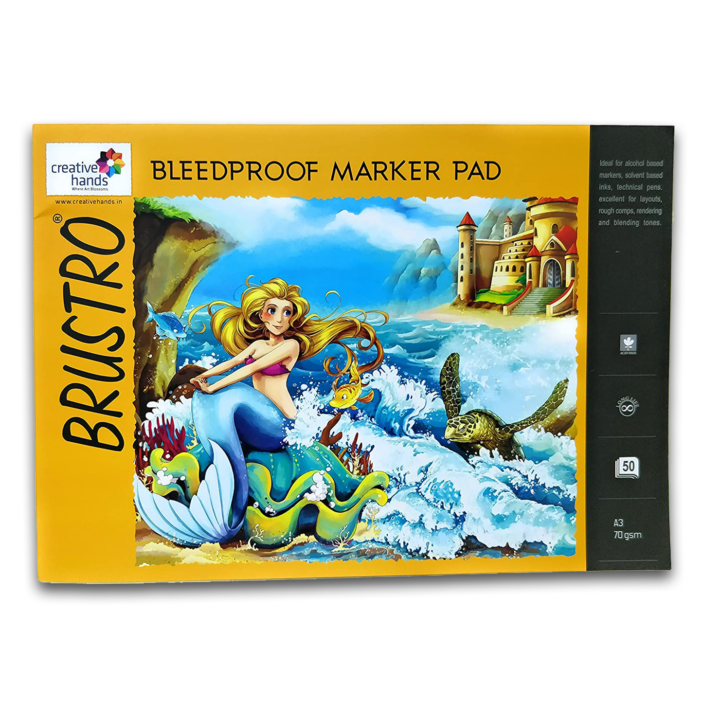 Brustro Bleedproof Marker Pad 70 GSM A3 ( Contains 50 Sheets )