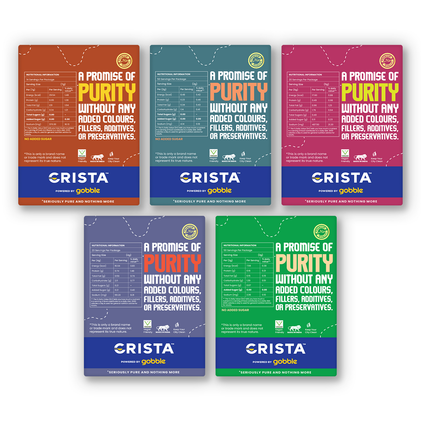 CRISTA Indian Street Food Seasonings Combo Pack- 1