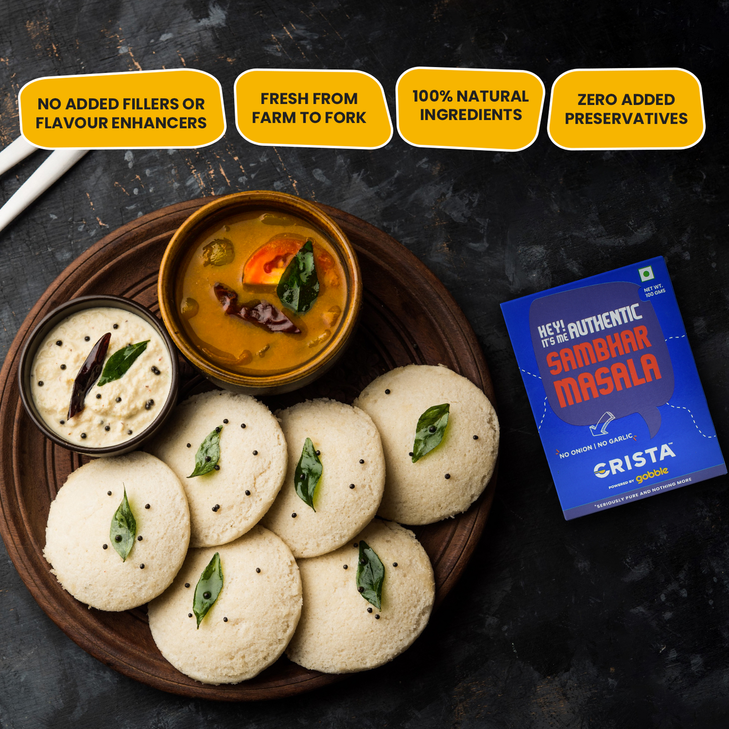 CRISTA Indian Street Food Seasonings Combo Pack- 1