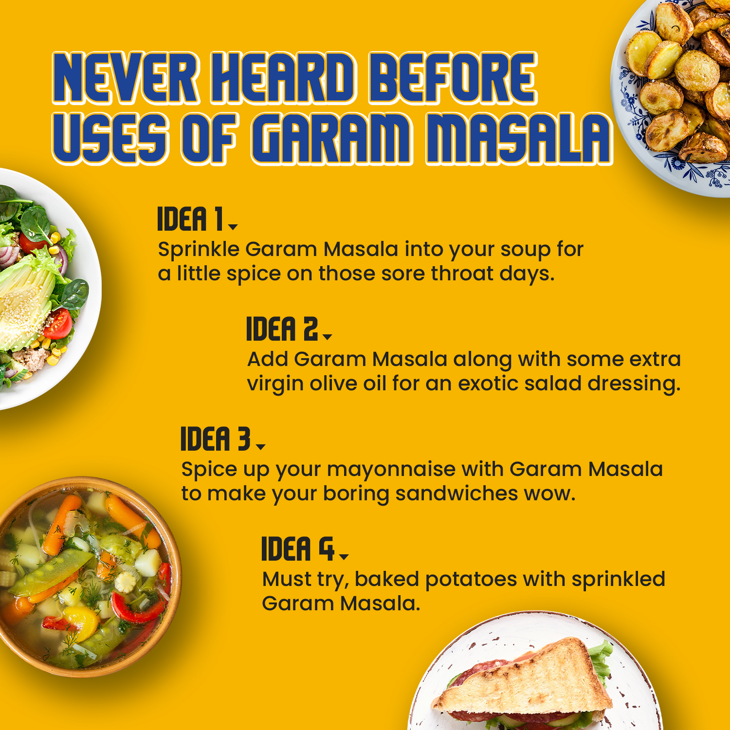 CRISTA Indian Street Food Seasonings Combo Pack- 1