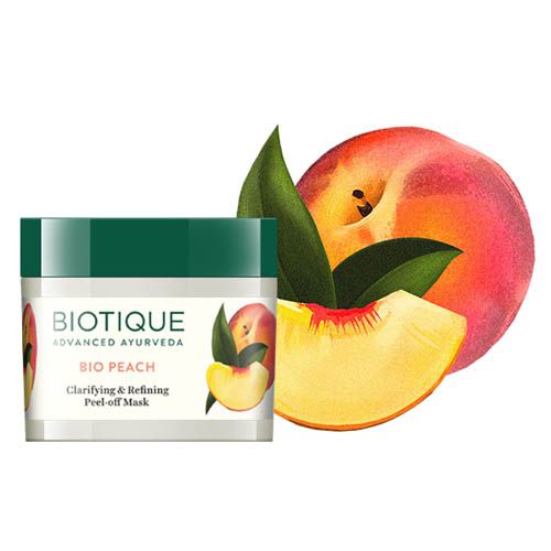 Biotique Peach Clarifying and Refining Peel Off Mask for Oily and Acne Prone Skin - 50 gms