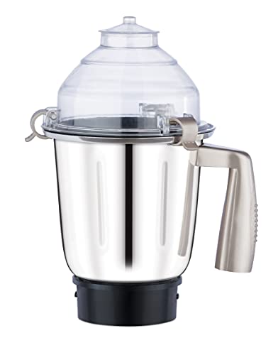 Bajaj Herculo Mixer Grinder 1000W| 100% Copper Motor Mixie For Kitchen|3 Stainless Steel Jars|Portable & Lightweight Mixer|Hands-Free Operation| Multifunctional Blades|2-Yr Warranty By Bajaj|Brown