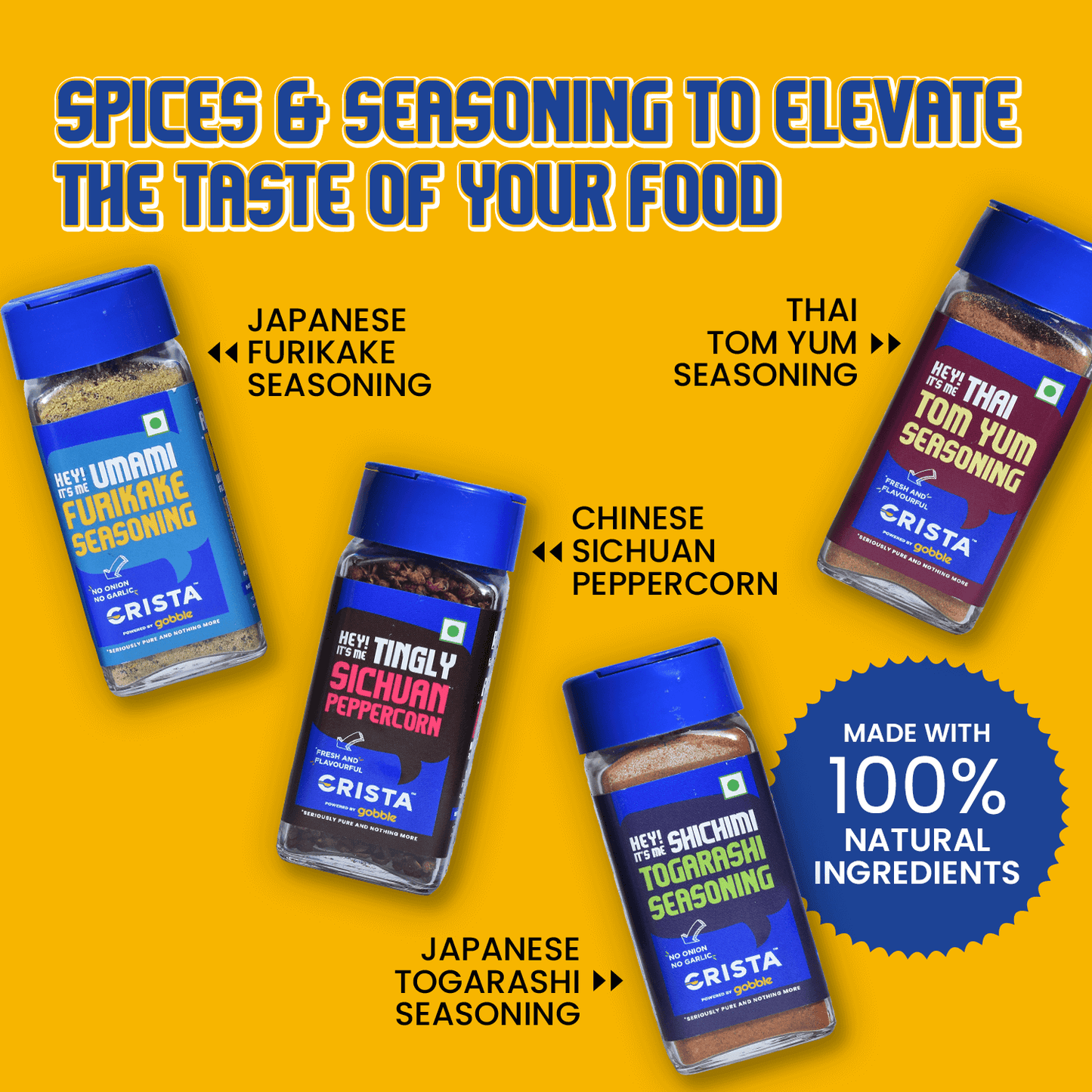 CRISTA Asian Spices & Seasonings Combo Pack