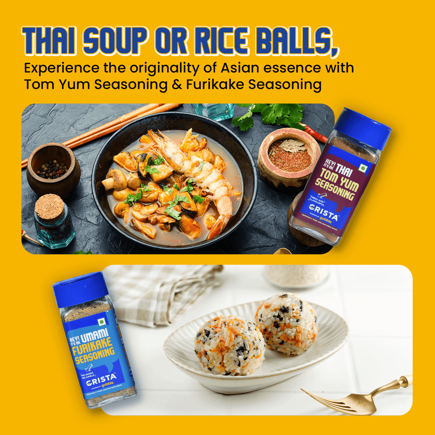 CRISTA Asian Spices & Seasonings Combo Pack