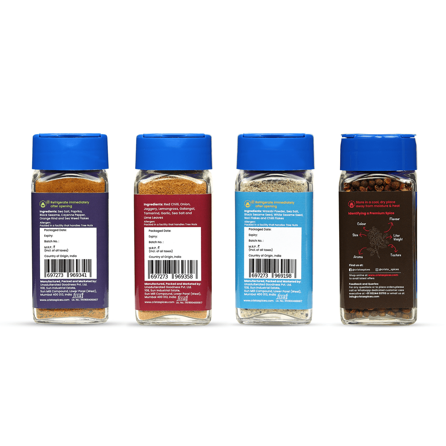 CRISTA Asian Spices & Seasonings Combo Pack