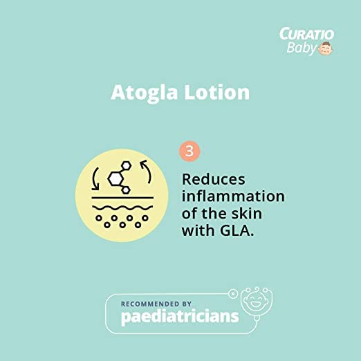 Atogla Baby Lotion 200ml from Tedibar Family | No. 1* Pediatrician prescribed Moisturising Lotion- By Torrent Pharma
