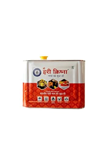 Shree Hari Krishna Cow Ghee- Natural, Grass-Fed, Organic Ghee For Cooking, Baking, And Healthy Lifestyle | 7.5 Kgs