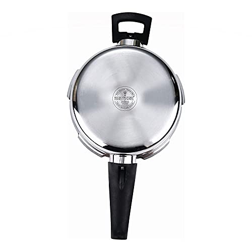 Bergner Argent Elements Triply 2.5 Litres Stainelss Steel Pressure Pan with Triple Safety System, Easy to Use & Hold Handles, Extra locking system