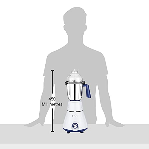 Bajaj Rex 750W Mixer Grinder with Nutri Pro Feature, 4 Jars, White