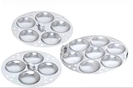 Subaa Anodised(Hindalium) Aluminium Idli Maker/Non-Whistling Traditional Idli Cooker/Idlipot/Idli Steamer Cooking 16 Idlis Size 16, White Color, Lpg Stove Compatible Only- 3 Idly Plate, 16 Liters