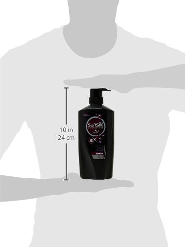 Sunsilk Stunning Black Shine Shampoo, With Amla Pearl Extract, 650 ml