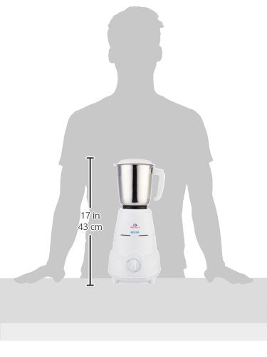 Bajaj Rex 500W Mixer Grinder with Nutri-Pro Feature, 3 Jars, White