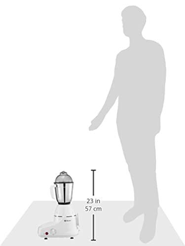 Bajaj GX-8 750W Mixer Grinder with Nutri Pro Feature, 3 Jars, White