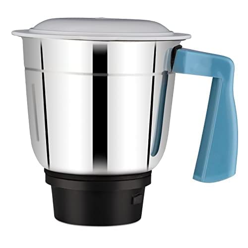 Bajaj Rex DLX 750 W 4 Jars Mixer Grinder, White and Blue