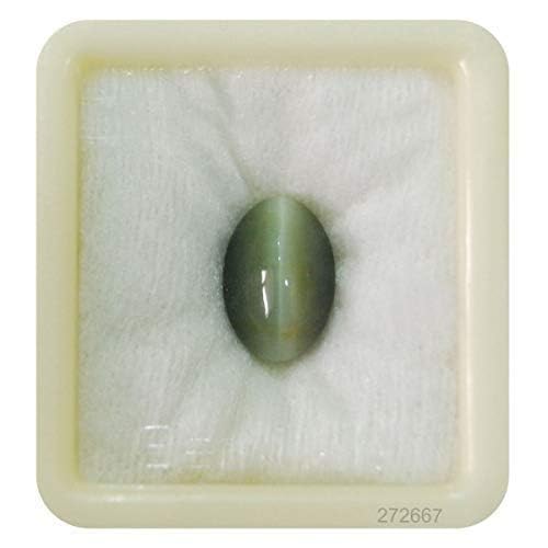 Bague Cat's Eye Stone original Lehsunia Natural Certified Loose Precious Gemstone (6.25 Carat)
