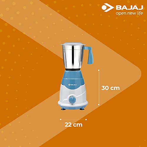 Bajaj Rex DLX 750 W 4 Jars Mixer Grinder, White and Blue