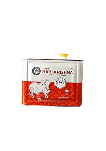 Shree Hari Krishna Cow Ghee- Natural, Grass-Fed, Organic Ghee For Cooking, Baking, And Healthy Lifestyle | 7.5 Kgs
