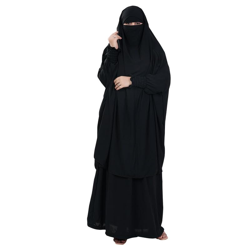 Aaraish Full Length Abaya/Burqa/Kaftan for Girls and Women | Black | Cey Fabric | Premium Imported Quality | Soft and Comfortable